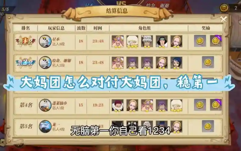 痛苦大妈阵容