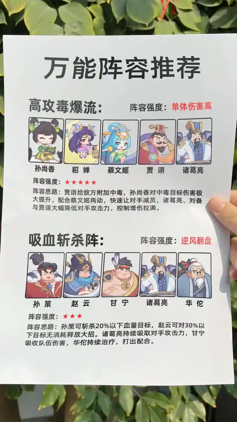 三国杀手游推荐阵容搭配插图