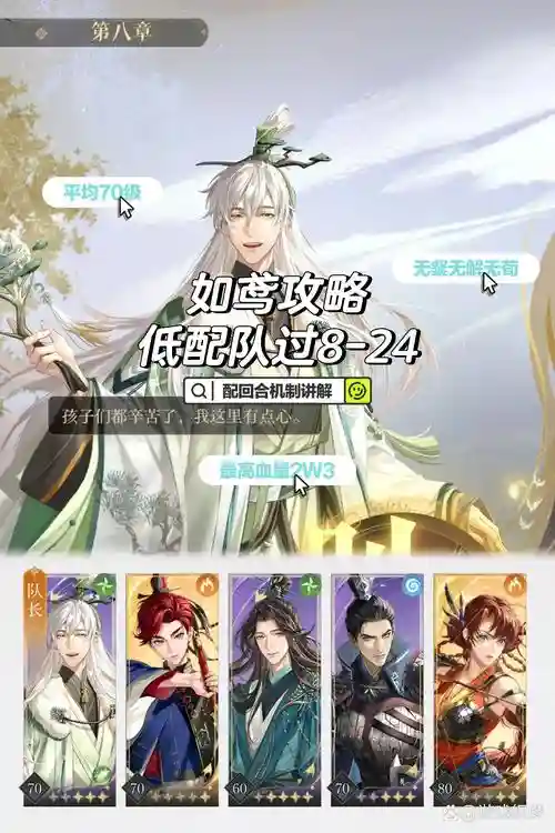 醉天下手游阵容搭配