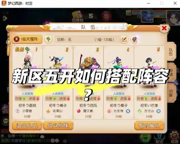 新区攻略阵容插图