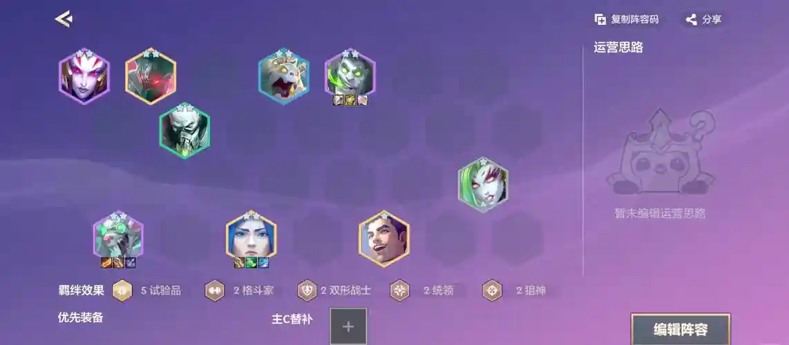 荣耀之城搭配阵容