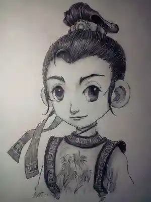 梦幻西游素描插图