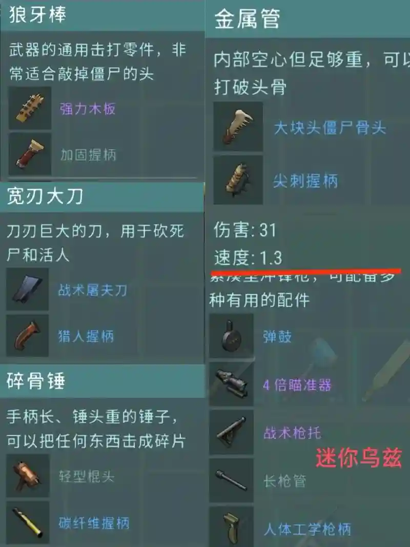 世界末日生存武器插图1