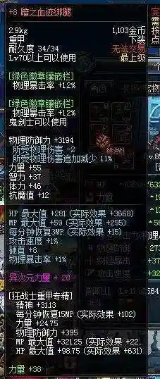 dnf适合打红字卖钱的装备插图1