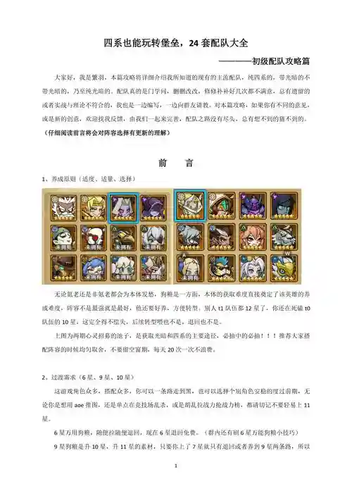四打一最强阵容搭配，4打一怎么玩插图