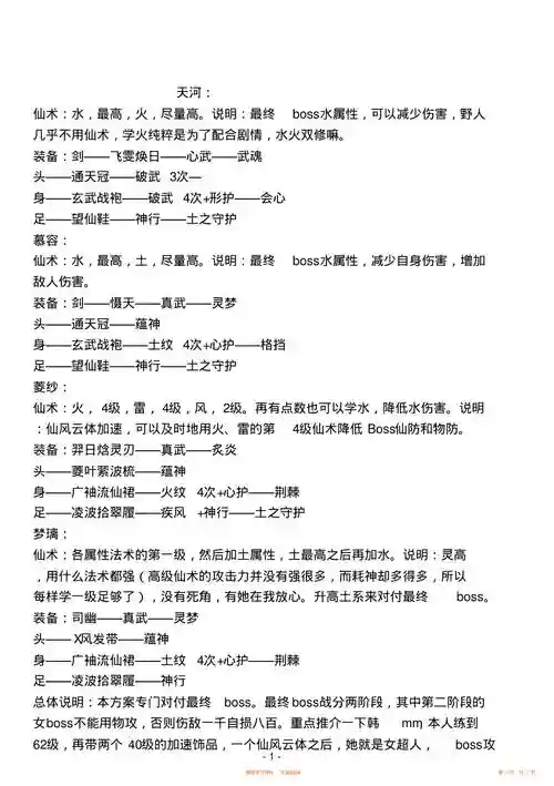 仙剑4英雄装备，仙剑4装备图谱一览表插图