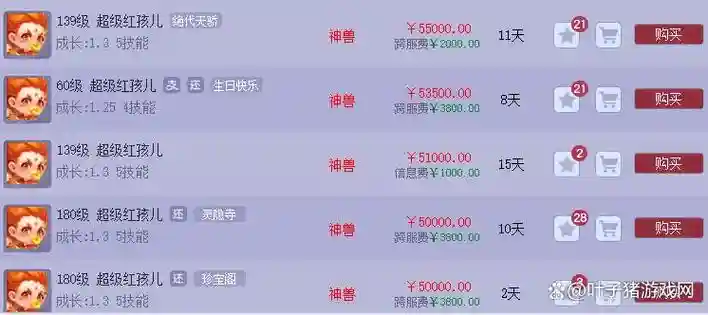 2018年梦幻西游2神兽价格，2018年梦幻西游2神兽价格表插图1