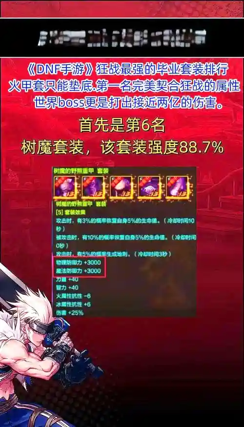 地下城红眼85级装备怎么做，dnf红眼85史诗套装排行榜插图