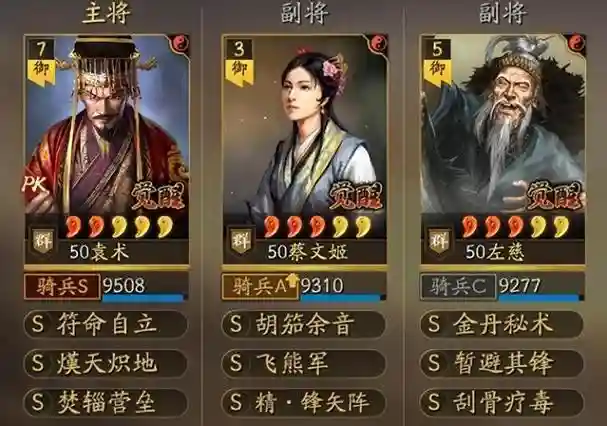 袁术贾诩蔡文姬阵容搭配，战略版袁术配蔡文姬插图1