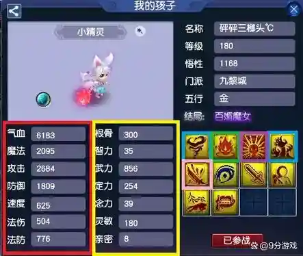 梦幻西游面板属性最好，梦幻西游面板属性最好的宝宝