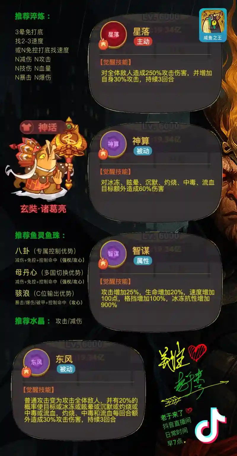 诸葛孔明技能升哪个，诸葛孔明最高属性插图