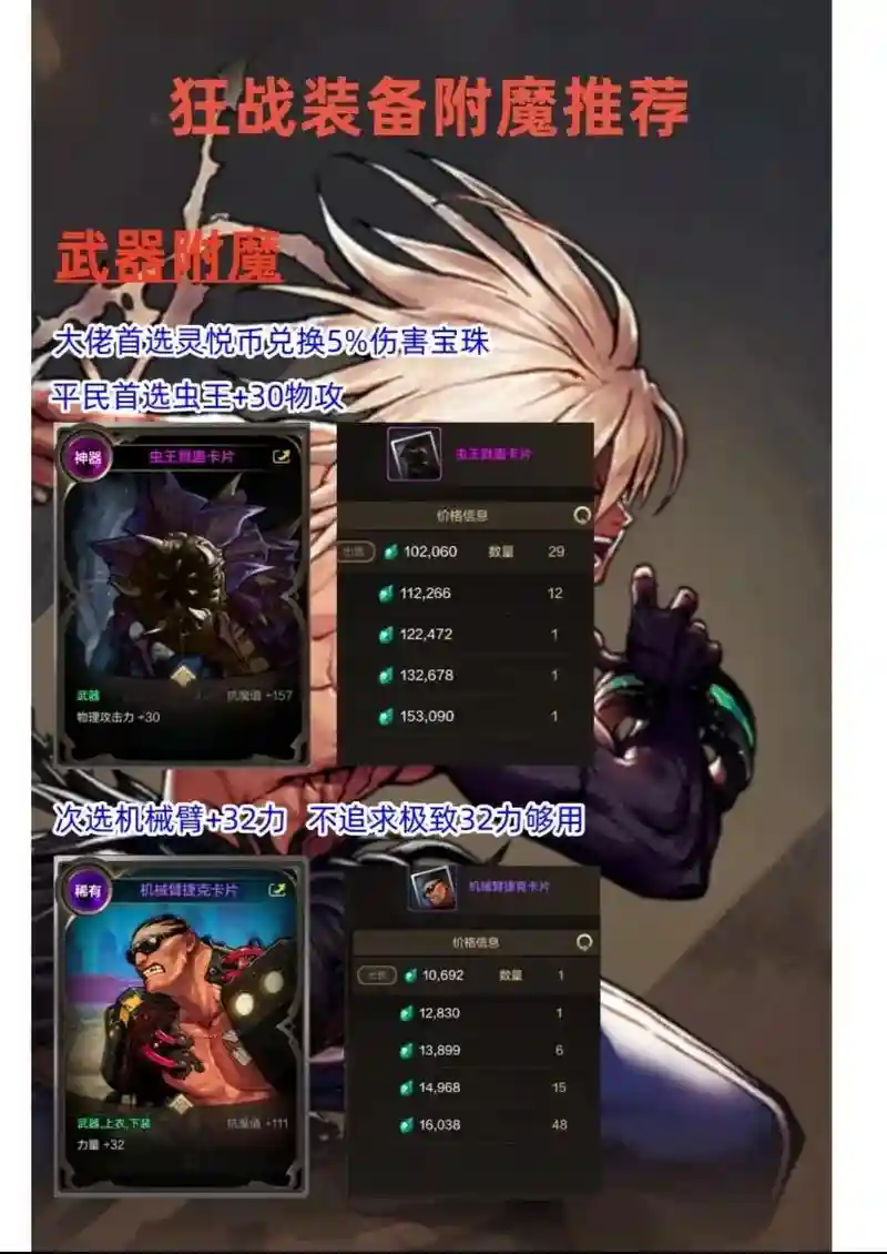 3.35狂暴战武器附魔，905狂暴战附魔插图