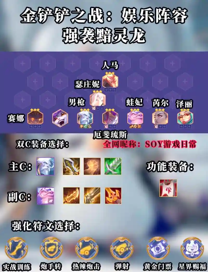 强袭搭配什么阵容最强，强袭带什么武器插图