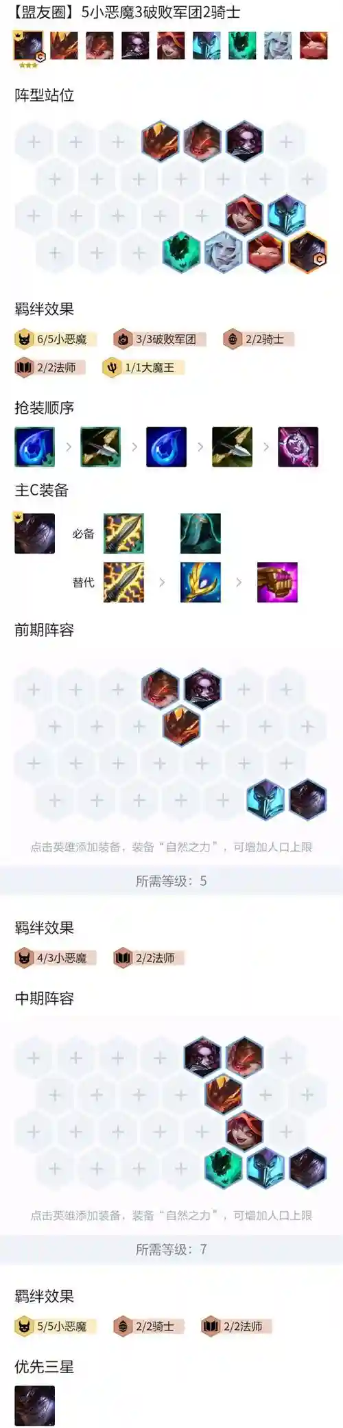 超强小恶魔阵容搭配攻略，小恶魔阵容怎么搭配插图1