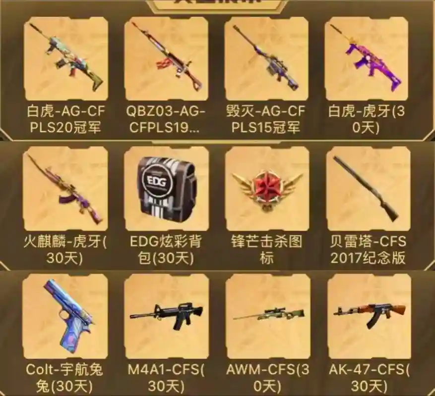 cf手游英雄级武器多钱，cf手游英雄级武器分类插图1